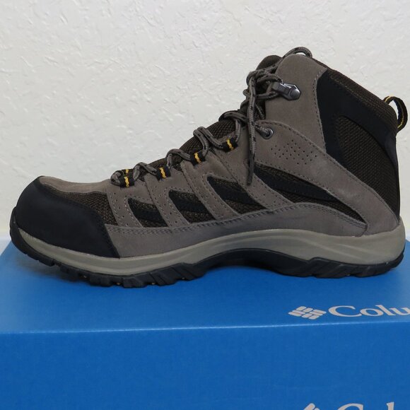 Columbia* Men\'s Crestwood Mid Waterproof Cordovan/Squash‎ Hiking Boot~ Size 12 main image 9